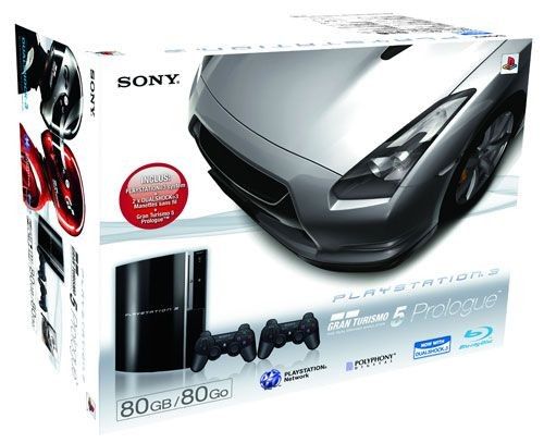 Sony Playstation 3 80Go + Gran Turismo 5 Prologue + 2 Dualshock 3