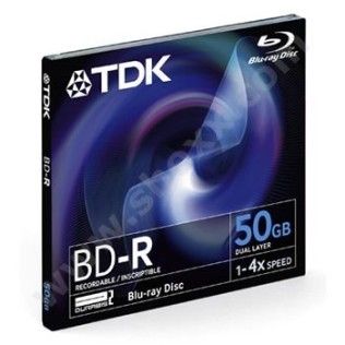 TDK BD-R 50go - 4x (Boite CD x1)