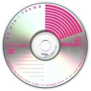 Philips CD-R 90mn - 52x (Boite Cristal x10)