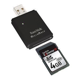 SanDisk SDHC Ultra II 4Go + MicroMate