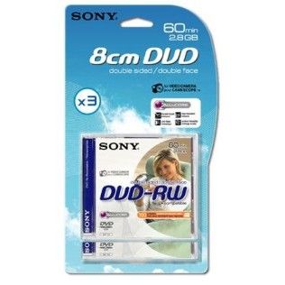 Sony DVD-RW DL 2.8 Go - 2x (Boite CD x3)