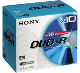 Sony DVD+R 4.7 Go - 16x (Boite CD x10)