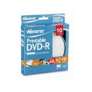 Memorex DVD-R 4.7 Go - 16x (Spindle x10) Imprimable