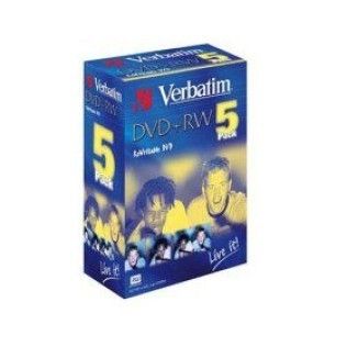 Verbatim DVD+RW 4.7 Go - 2.4x (Boite DVD x5)