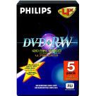 Philips DVD+RW 4.7 Go - 4x (Boite DVD x5)