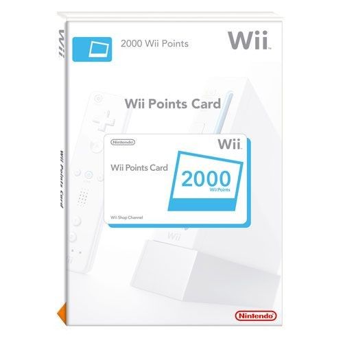 Nintendo Wii Points Card - 2000 points