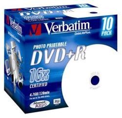 Verbatim DVD+R 4.7 Go - 16x (Boite CD x10) Imprimable