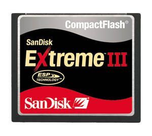 SanDisk Compact Flash Extreme III 8Go