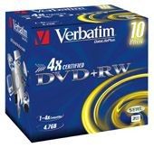 Verbatim DVD+RW 4.7 Go - 4x (Boite CD x10)