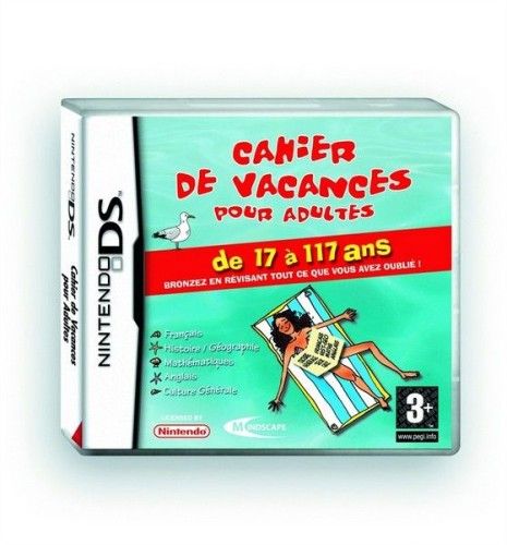 Cahier De Vacances Pour Adultes - Nintendo DS