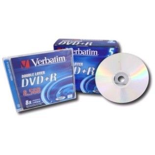 Verbatim DVD-R DL 8.5 Go - 8x (Boite CD x5)