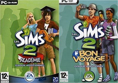 Les Sims 2 : Bon voyage + Académie - PC