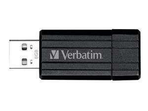 Verbatim Store'N'Go Micro Pinstripe 8go (Black)