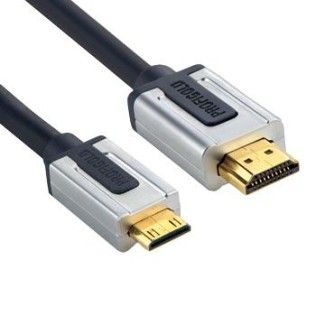 Profigold PROV1502 - Cordon mini HDMI 1.3 mâle/HDMI mâle - Connecteurs plaqués Or - 2 m