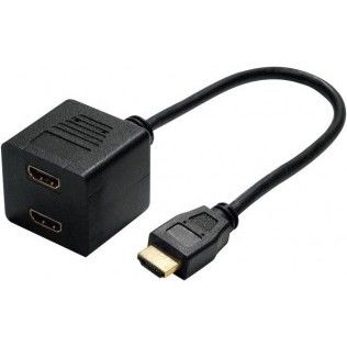 Adaptateur HDMI M a vers 2xHDMI Femelle