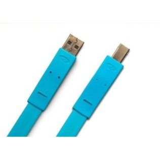Lacie - USB A vers Mini B - Flat Câble - 1.2m - Bleu - 7589