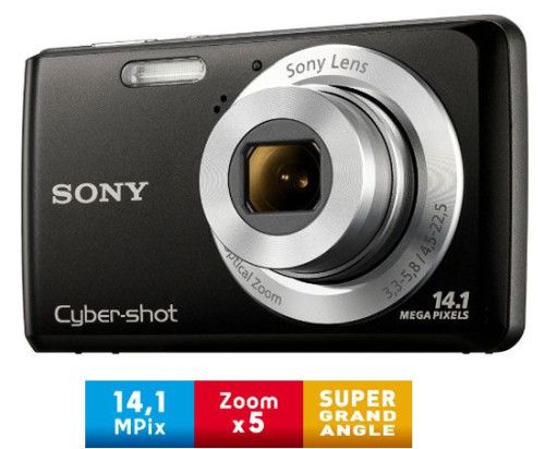 Sony Cyber-Shot DSC-W520 (Black)