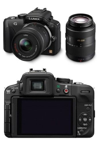 Panasonic Lumix DMC-G3 (Black) + 14-42mm + 45-200mm