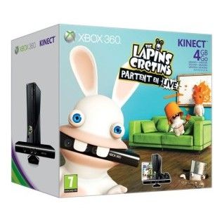 Microsoft Xbox 360 4Go + Kinect + The Lapins Crétins Partent en Live