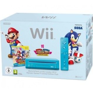 Nintendo Wii bleue + Mario & Sonic aux JO de Londres 2012