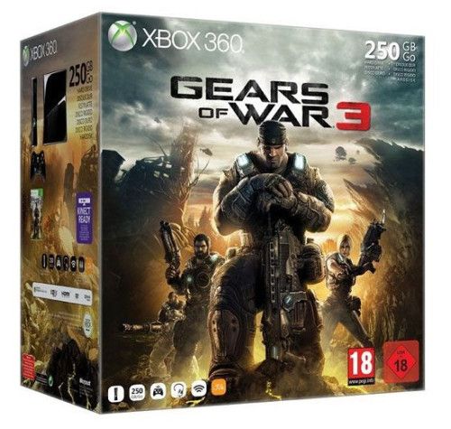 Microsoft Xbox 360 Slim 250Go + Gears of War 3