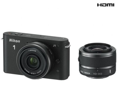 Nikon 1 J1 (Noir) + 1 Nikkor VR 10-30mm + 1 NIKKOR 10mm