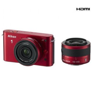 Nikon 1 J1 (Rouge) + 1 Nikkor VR 10-30mm + 1 NIKKOR 10mm