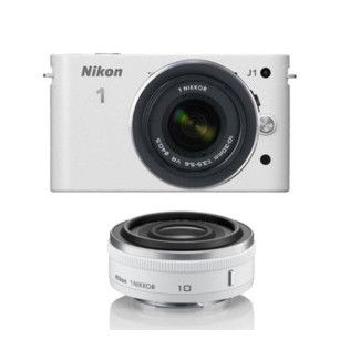 Nikon 1 J1 (Blanc) + 1 Nikkor VR 10-30mm + 1 NIKKOR 10mm