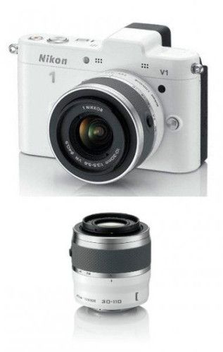 Nikon 1 V1 (Blanc) + 1 Nikkor VR 10-30mm + 30-110mm