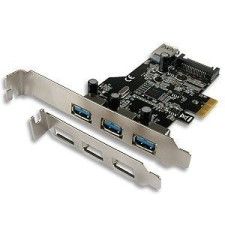 Connectland Carte PCI Express 3+1 ports USB 3.0