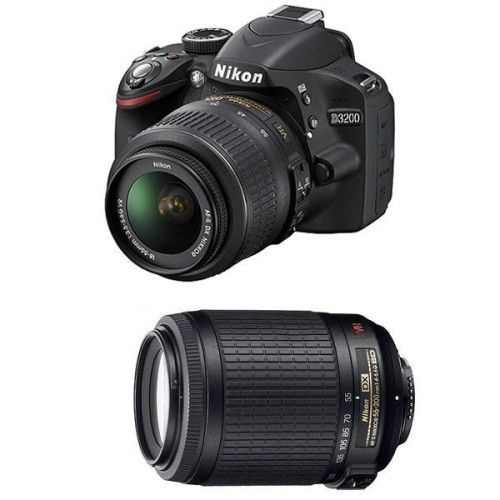 Nikon D3200 + 18-55mm + 55-200mm