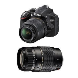 Nikon D3200 + 18-55mm + 70-300mm