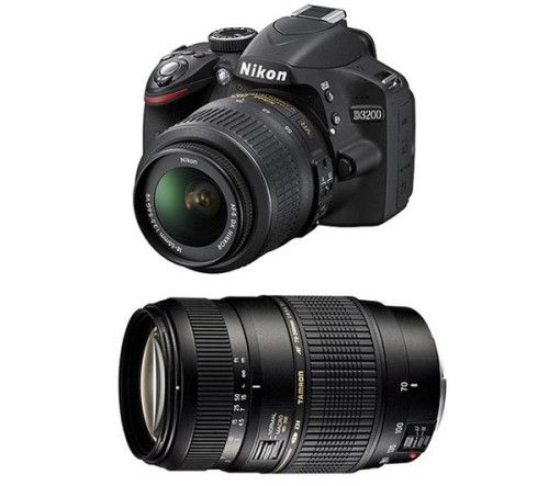 Nikon D3200 + 18-55mm + 70-300mm