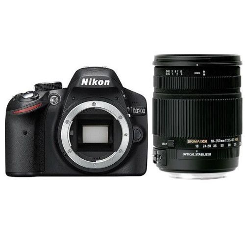 Nikon D3200 + 18-200mm VR