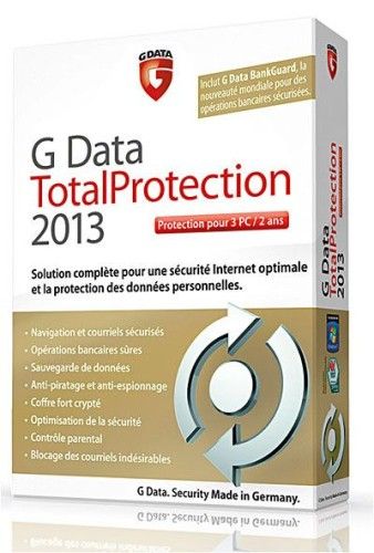 G Data Total Protection 2013 - Licence 2 ans 3 postes - PC