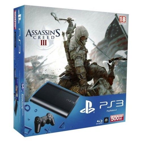 Sony Playstation 3 Ultra Slim 500Go + Assassin's Creed 3