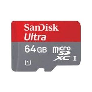 SanDisk Mobile Ultra microSDXC UHS-I 64Go CL10 + Adaptateur SD