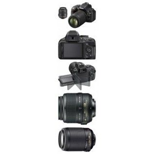 Nikon D5200 (Black) + 18-55mm + 55-200mm