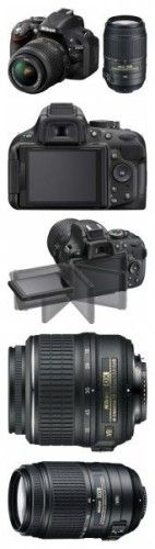 Nikon D5200 (Black) + 18-55mm + 55-300mm