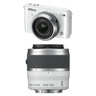 Nikon 1 S1 (Blanc) + 1 Nikkor VR 11-27.5mm + 30-110mm VR