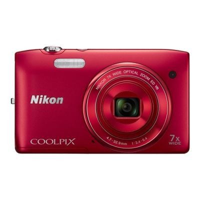 Nikon Coolpix S3500 (Rouge)