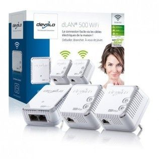 Devolo dLAN 500 WiFi Network Kit (x3)