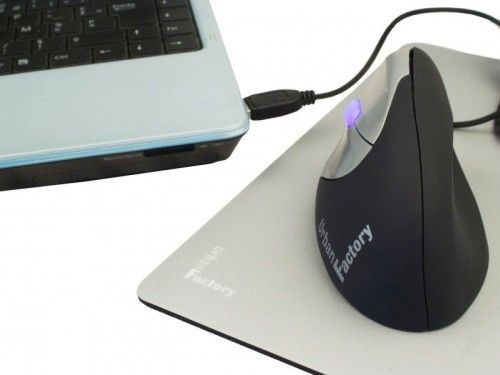 Urban Factory Wireless Ergo Mouse - Gaucher