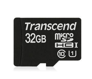 Transcend Micro SDHC UHS-I Premium 32Go CL10 + Adaptateur