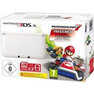 Nintendo 3DS XL (Blanche) + Mario Kart 7