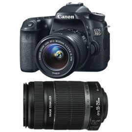 Canon EOS 70D + 18-55mm + 55-250mm