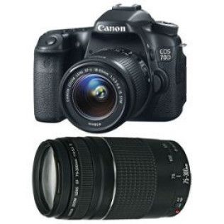 Canon EOS 70D + 18-55mm + 75-300mm