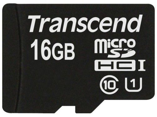 Transcend Micro SDHC UHS-I 300x Premium 16Go CL10 + Adaptateur SD