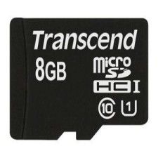 Transcend Micro SDHC UHS-I 300x Premium 8Go CL10 + Adaptateur SD
