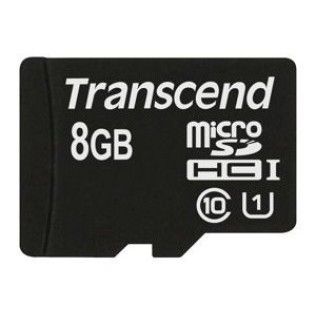 Transcend Micro SDHC UHS-I 300x Premium 8Go CL10 + Adaptateur SD